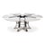 Transitional Round Dining Table, Large - White Oak With Hammered Iron Base For Sale - Image 4 of 11