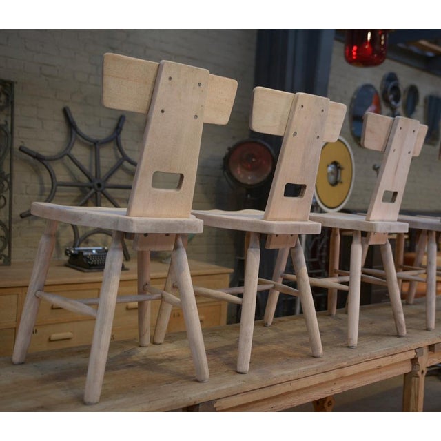 Beech Dining Chairs, 1960, Set of 3 For Sale - Image 6 of 11