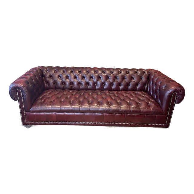 1980s Exceptional English Chesterfield Sofa For Sale