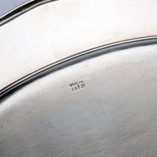 Antique Sterling Silver Tray from Frank M. Whiting & Co., 20th Century For Sale - Image 10 of 11