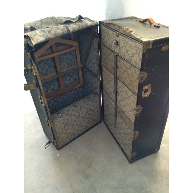 Antique Seward Travel Wardrobe Steamer Trunk Chairish