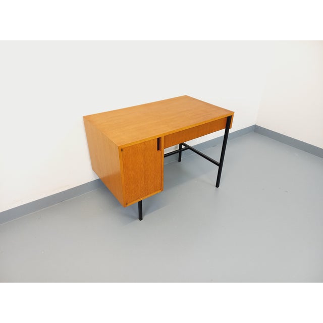Vintage Multitable Desk in Oak by Jacques Hitier, 1960s For Sale - Image 12 of 18