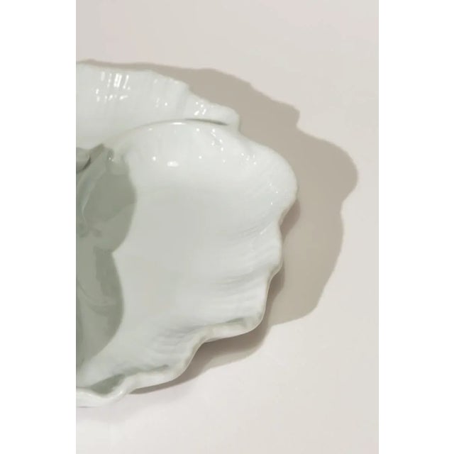 Ceramic Vintage Limoges Porcelain Shell Platter For Sale - Image 7 of 8