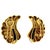 Vintage 18k Gold Diamond & Onyx Sculptural Clip Earrings, A Pair For Sale - Image 4 of 10