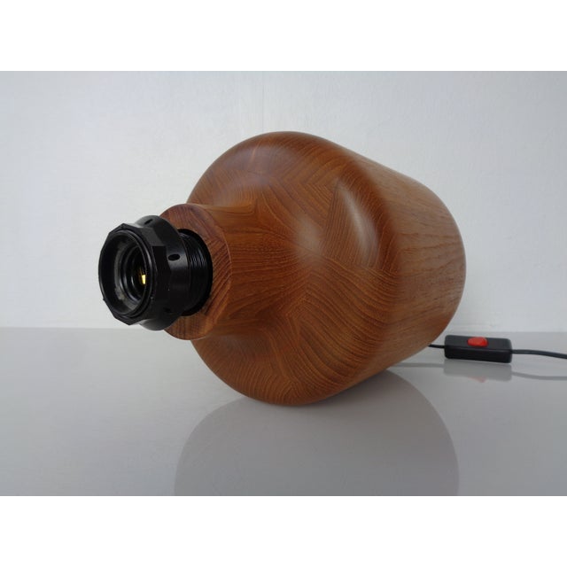 Vintage Teak Table Lamp from Kirk, Denmark, 1960s For Sale - Image 10 of 12