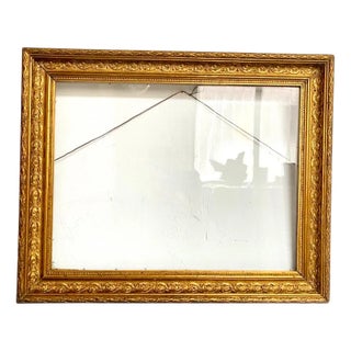 Antique Bohemian Golden Frame For Sale