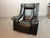 Mid-Century Italian Kilkis Lounge Chair with Ottoman and Integrated Small Side Table in Black Leather by Ammaniti & Vitello for Brunati, Italy, 1960s For Sale - Image 15 of 17