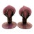 Circa 1900 Amethyst Glass Jack-in-the-Pulpit Bud Vase Pair For Sale