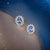 Natural Sapphire Diamond Earrings 14k White Gold 1.68 TCW Certified For Sale In New York - Image 6 of 15