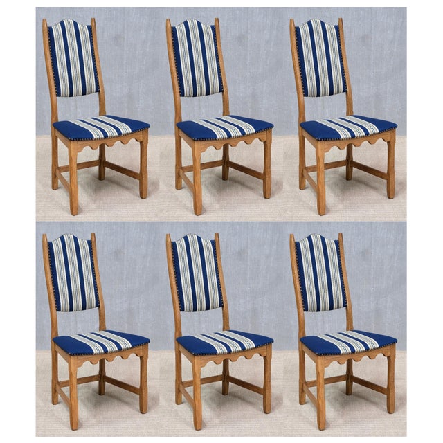 Vintage Danish Oak Dining Chairs by Henning Kjærnulf for Nyrup Furniture Factory, 1960s, Set of 6 For Sale - Image 16 of 16