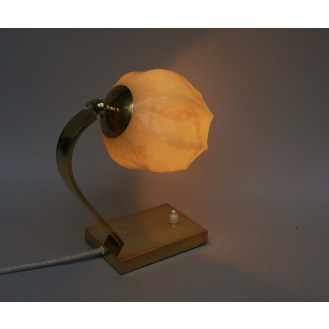 Vintage Bauhaus Bedside Lamps in Brass, 1920s, Set of 2 For Sale - Image 12 of 18