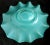 Glass Vintage Murano Jade Green Gold Flecks Italian Art Glass Large Ruffle Rim Footed Centerpiece Bowl For Sale - Image 7 of 7