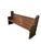 Mid 20th Century Carved Solid Oak Church Pew Bench With Cross Details – 75" For Sale - Image 17 of 17