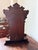 19th century Gingerbread shelf clock Elaborate jigsaw cut gingerbread ornamentation and decorative glass tablets.
