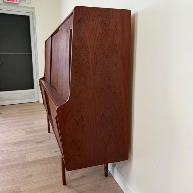 Mid-Century Modern 1960s Henning Jorgensen Style Teak Danish Modern Highboard For Sale - Image 3 of 12