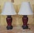 Chinoiserie Vintage Sang De Boeuf Red Chinoiserie Ginger Jar Table Lamps - Pair For Sale - Image 3 of 18