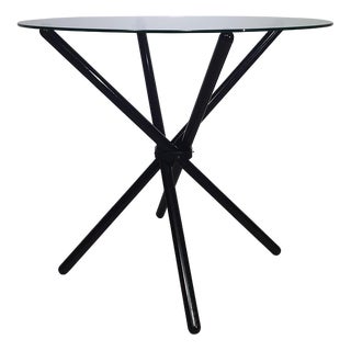 Italian Folding Table with Aluminium Frame, 1980s For Sale