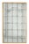 The gilded iron-framed Italian mirror with brass rosettes, holding multiple antiqued mirror panes, reflects the rich...