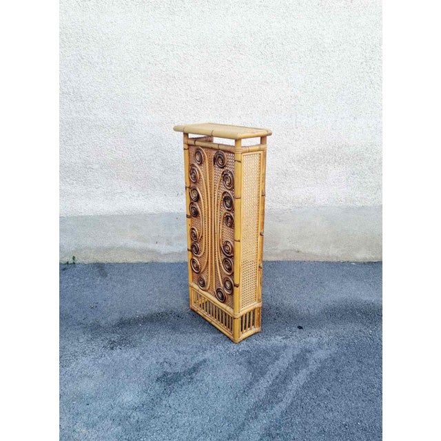 Franco Albini Mid-Century Bamboo and Rattan Radiator Cover by Franco Albini, 1960s For Sale - Image 4 of 13