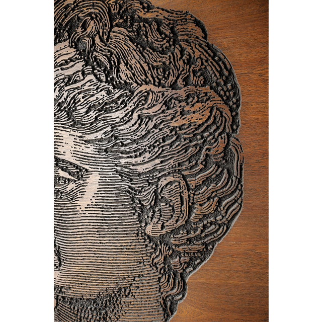 Monumental Mid-Century Carved Op Art Relief Portrait, 1960s For Sale In Las Vegas - Image 6 of 9