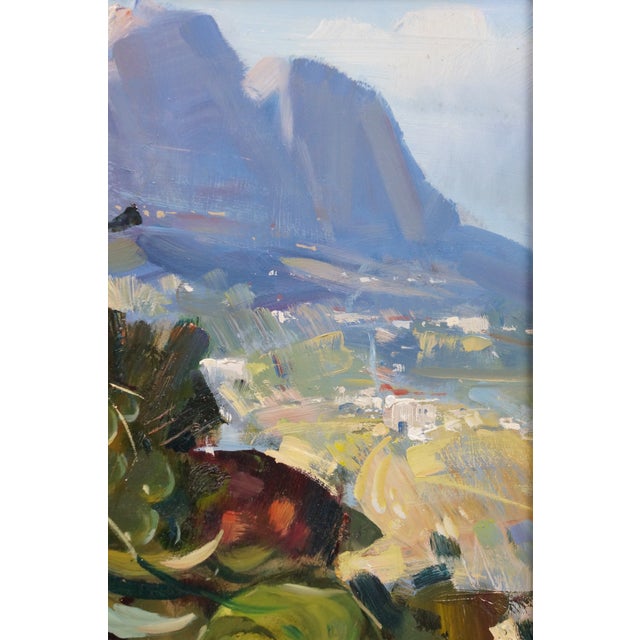 1970s Vincenzo Aprile 'Natura Morta' Italian Still Life Painting Fruit Mountains Frame For Sale - Image 10 of 12