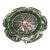 Vintage Bordallo Pinheiro Green Cabbage Majolica Dish Plate Large 12” For Sale
