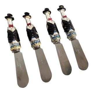 Y2k New Years Millenium Cheese Knives/Spreaders - Set of 4 For Sale