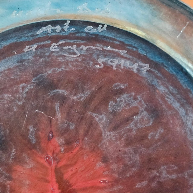 Kosta Boda “Can Can” Compote Bowl by Kjell Engman, Signed Pastel Swedish Postmodern Art Glass For Sale - Image 12 of 14