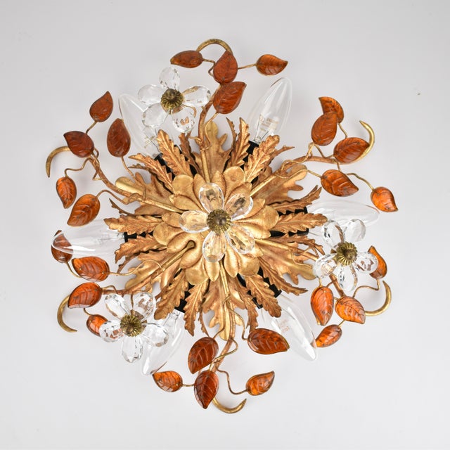 Banci Late 20th Century Mid Century Modern Italian Flush Mount by Banci Firenze For Sale - Image 4 of 10