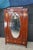 Wood Antique Edwardian Neoclassical Mahogany Fruitwood Inlaid Wardrobe Armoire Mirror For Sale - Image 7 of 18