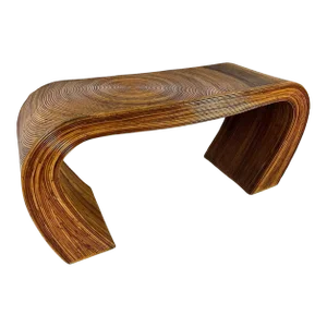 Pencil Reed Console Table in the Style of Gabriella Crespi