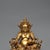 Yellow Vintage Gilt Bronze Yellow Jambhala Statue God of Wealth Altar Sculpture 4.3" For Sale - Image 8 of 9