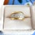 Vintage bangle ring from the 50s-60s in 18 carat gold (750 thousandths). It is decorated with a paving of 31 diamonds,...