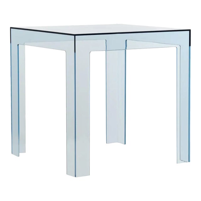 Blue Acrylic Rectangular Side Table Chairish