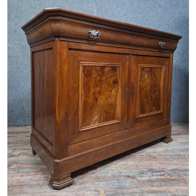 19th Century Louis-Philippe Sideboard in Walnut For Sale - Image 3 of 11