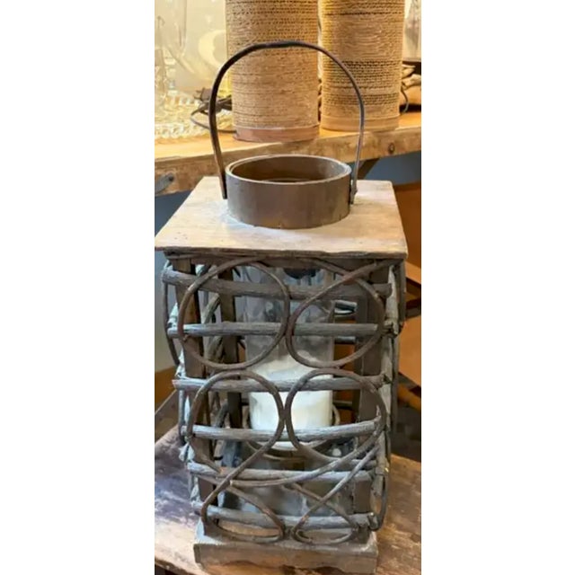 Mid-Century Modern Mid Century Hand Created Adirondack Style Wood Candle Holder For Sale - Image 3 of 5