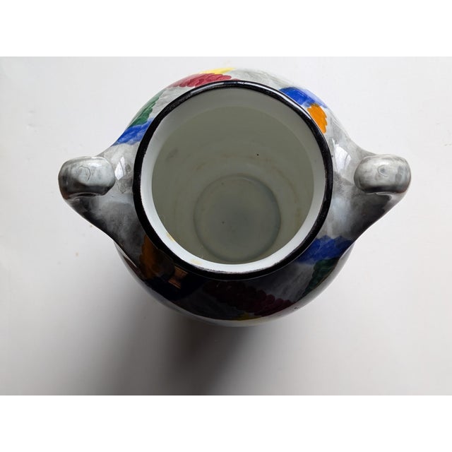 Art Deco Eva Zeisel 1920's Gobelin Pattern Art Deco Vase for Smf Wheelock Black Forest Pottery For Sale - Image 3 of 11