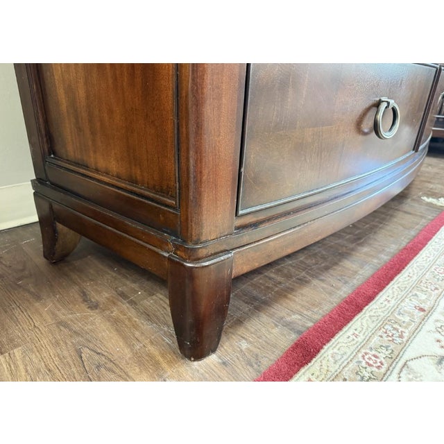 Wood Universal Furniture Transitional Burled-Finish Gentleman’s Chest For Sale - Image 7 of 13
