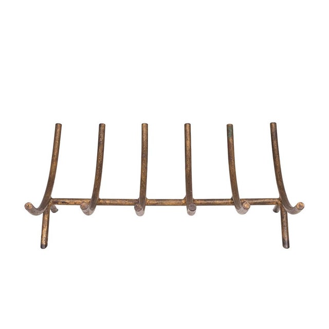 Mid-Century Modern Forced Iron Stand Fireplace Log Fire Holder by George Nelson for Howard Miller, 1960s For Sale - Image 3 of 10