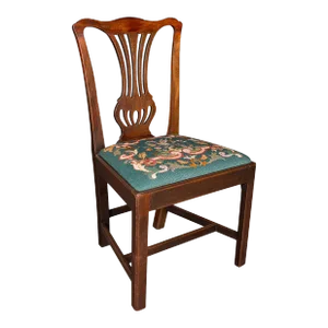 1800's Antique Embroidered Side Chair