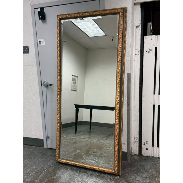 Custom Design Horizontal Carved Frame Wall Mirror For Sale In San Francisco - Image 6 of 12