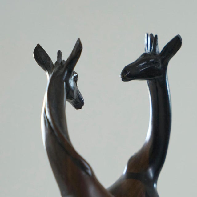 1950s Giraffes in Coromandel Wood, 1930s, Set of 2 For Sale - Image 5 of 10