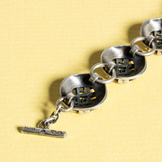 1970s Modernist Silver Bracelet by Liisa Vitali, 1970s For Sale - Image 5 of 7