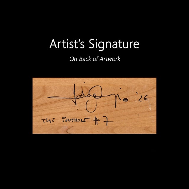 The Pavement #7 - Original Urban Pop Art Mixed Media Artwork on Wood by Fabio Coruzzi For Sale - Image 9 of 9