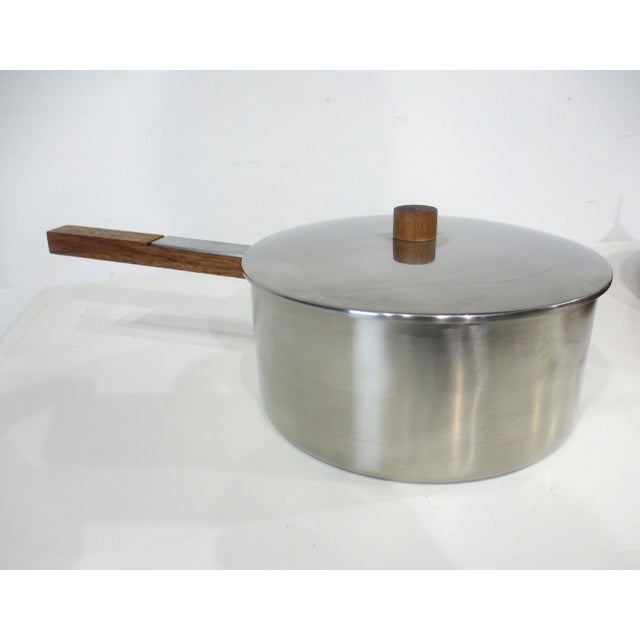 Stelton Lazy Susan Fondue Set by Peter Holmblad Denmark For Sale - Image 9 of 12