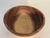 Vintage turned walnut wood decorative bowl.