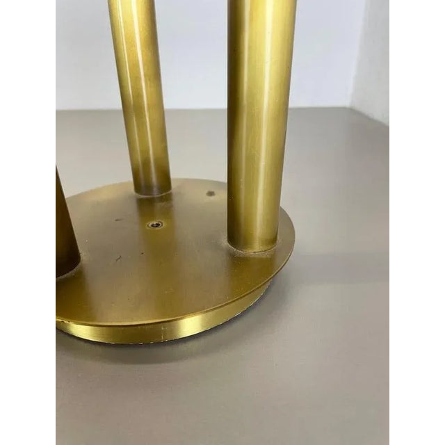 Space Age Italian Brass Atomic Ceiling Light by Gio Ponti, Italy, 1970s For Sale - Image 10 of 18