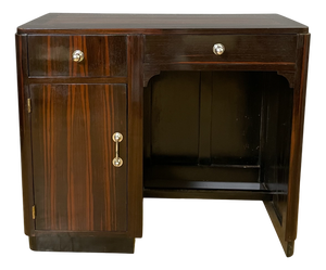 Vintage Art Deco Desk in Macassar, 1920s