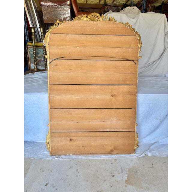 19th Century French Louis XV Giltwood Wall Mirror For Sale - Image 13 of 13