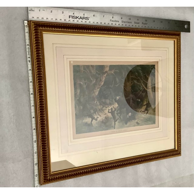 Charge of African Buffalo Lithograph For Sale - Image 4 of 5